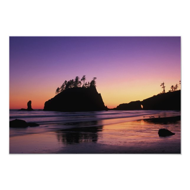 Impression Photo Deuxième plage au crépuscule, Parc national Olympi (Devant)