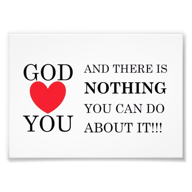 Impression Photo Dieu Coeur toi (Devant)