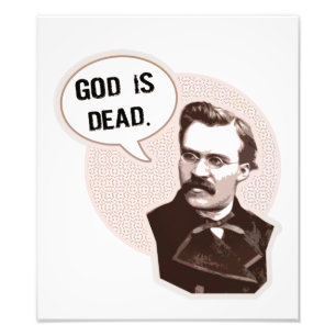 Impression Photo Dieu est mort (Nietzsche)