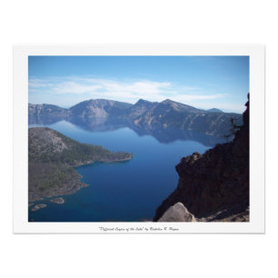 Impression Photo "Différentes couches lac crater de lac"