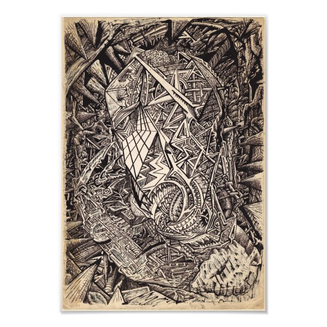 Impression Photo Diffracté (Habitant de la caverne) Agrandissement  (Devant)