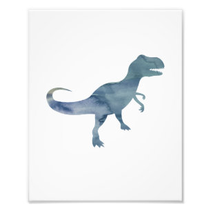 Impression Photo Dinosaure Bleu Trex