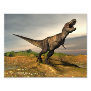 Impression Photo Dinosaure de rex de Tyrannosaurus - 3D rendent