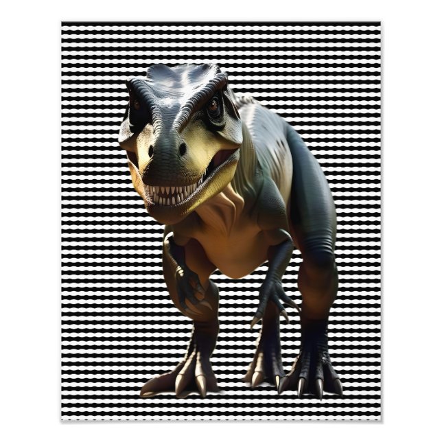 Impression Photo Dinosaure T-Rex, Scary, (Devant)