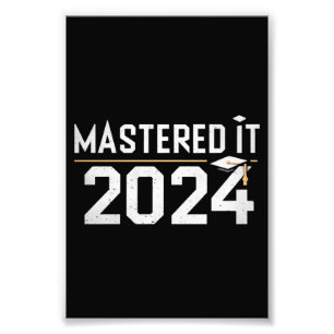Impression Photo Diplôme de master Maîtrisé en 2024 Diplôme de mast