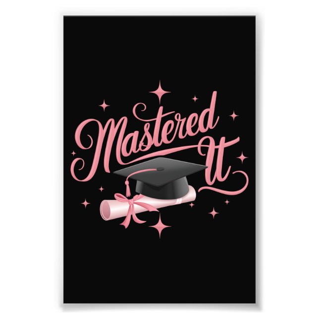 Impression Photo Diplômé Maîtrise Diplômé MBA Diplômé (Devant)