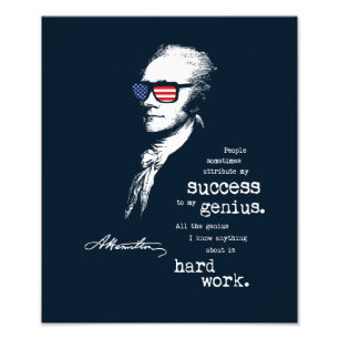 Impression Photo Dire de citation d'Alexander Hamilton. Cadeau de