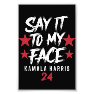 Impression Photo Dis-le moi en FACE Kamala Harris