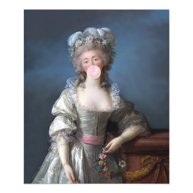 Impression Photo Diva du Bubble gum du Barry (Devant)