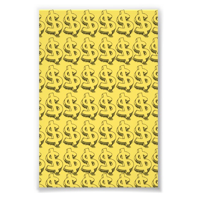 Impression Photo dollar or (Devant)