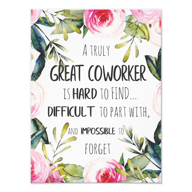 Impression Photo Don Aller-loin pour collègue de travail Laisser ca (Devant)