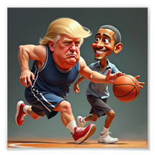 Impression Photo Donald Trump Barack Obama