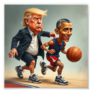 Impression Photo Donald Trump Barack Obama