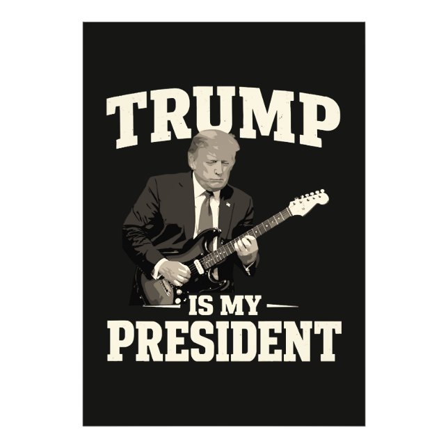 Impression Photo Donald Trump est mon président (Devant)