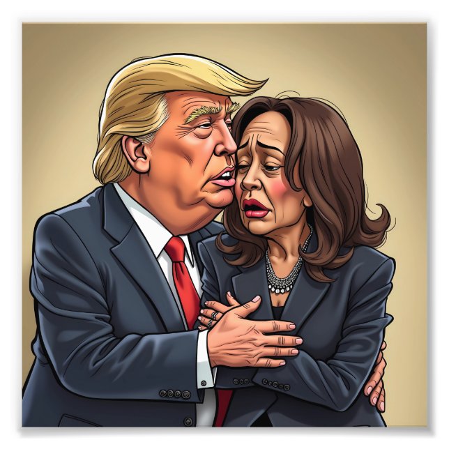 Impression Photo Donald Trump Kamala harris (Devant)