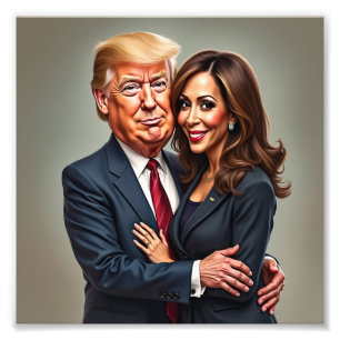 Impression Photo Donald Trump Kamala harris
