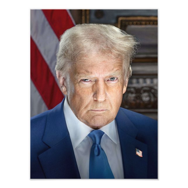 Impression Photo Donald Trump Portrait officiel (Devant)