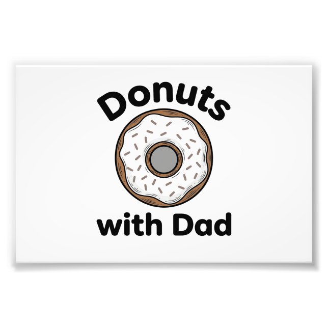 Impression Photo Donuts avec papa conception de t-shirt de beignet  (Devant)