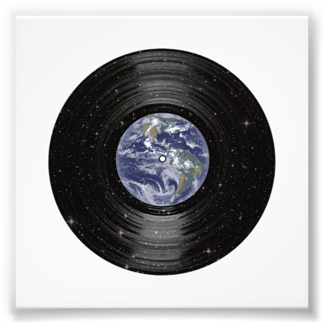Impression Photo Dossier Earth In Space Vinyl LP (Devant)