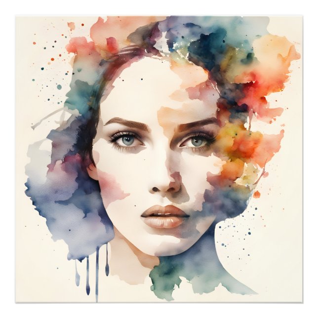 Impression Photo Double exposition art femme (Devant)
