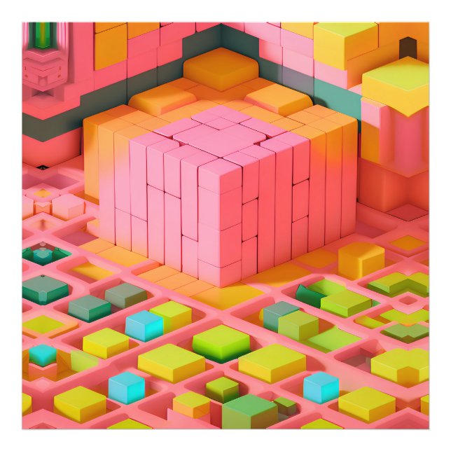 Impression Photo Douceur aux couleurs vives (Devant)