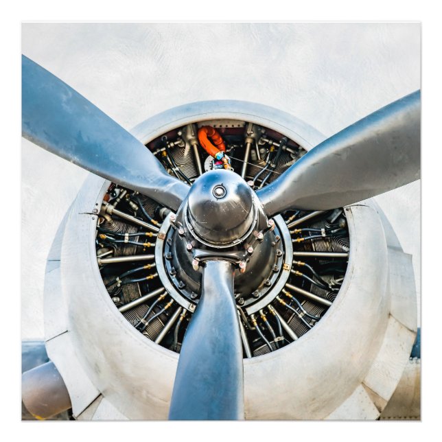 Impression Photo Douglas DC-3 Aircraft. Hélice (Devant)
