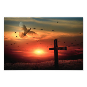 Impression Photo Dove and Cross