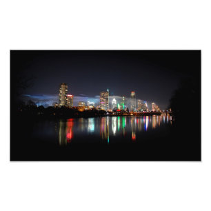Impression Photo Downtown Austin Texas Night Skyline 2