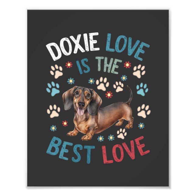 Impression Photo Doxie Love Est Le Meilleur Amour (Devant)