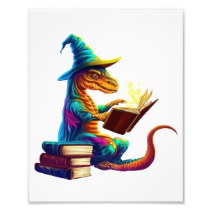 Impression Photo Dragon Bookworm - Joli Imaginaire de lecture Lover