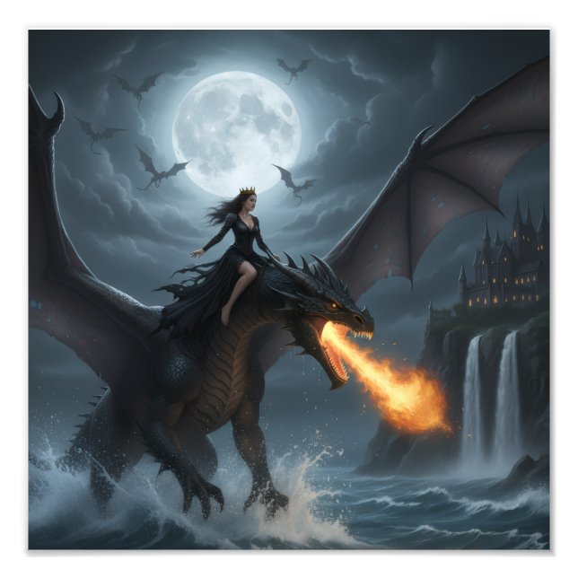 Impression Photo Dragon - Dark Queen (Devant)