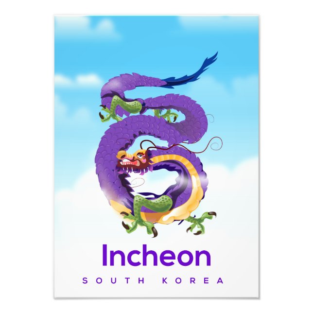 Impression Photo Dragon de Corée du Sud Incheon (Devant)