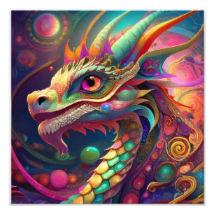 Impression Photo Dragon d'IA