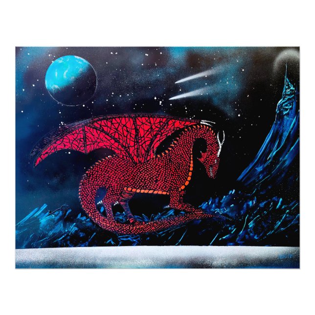 Impression Photo Dragon Rouge (Devant)