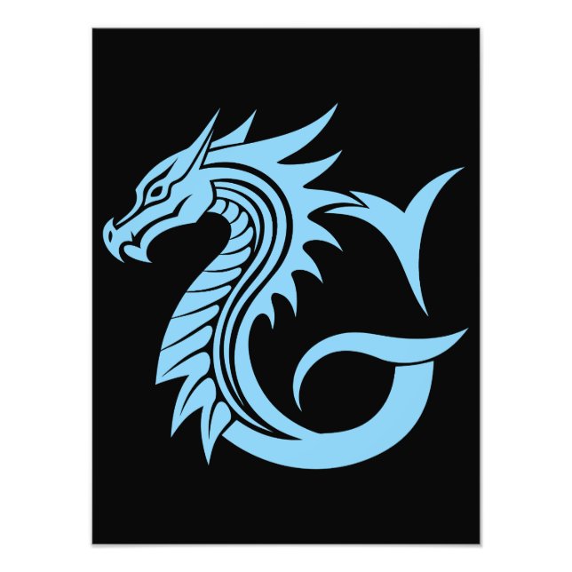 Impression Photo Dragon Styled Letter G, Dragon Alphabet, Monogram (Devant)