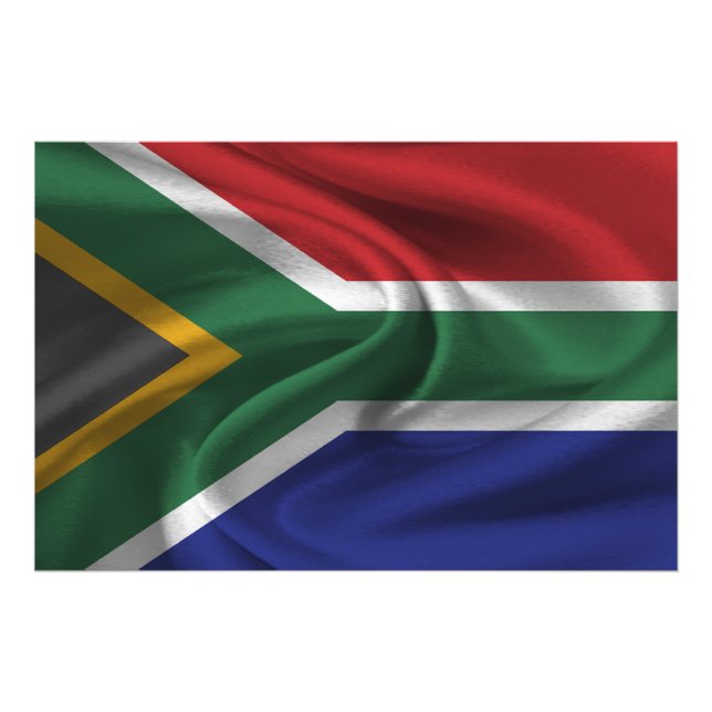 Impression Photo Drapeau Afrique du Sud (Devant)