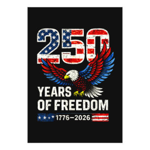 Impression Photo drapeau américain 250e anniversaire américain