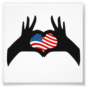 Impression Photo Drapeau américain des Etats-Unis de symbole de