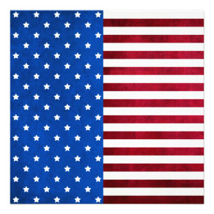 Impression Photo Drapeau américain Stars and Stripes par Shirley Ta