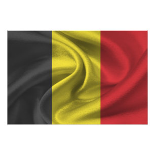 Impression Photo Drapeau Belgique