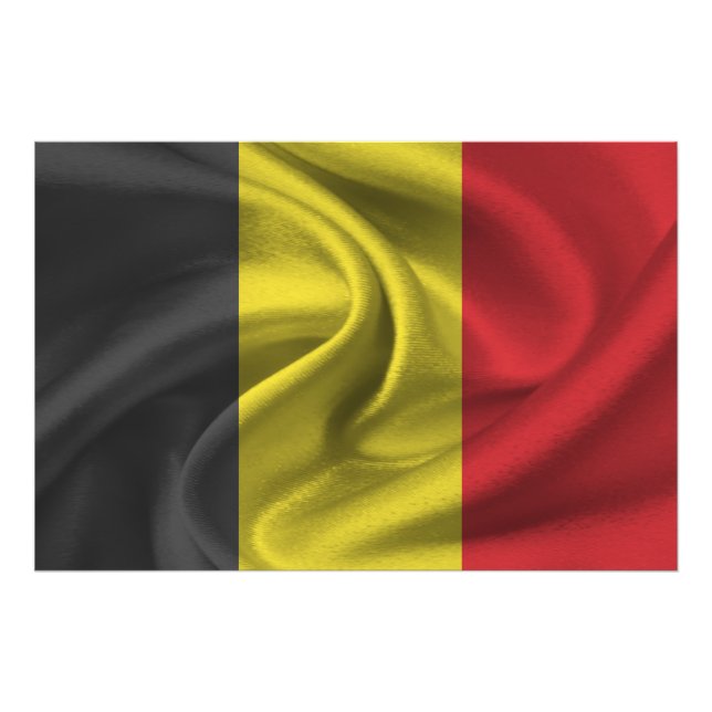Impression Photo Drapeau Belgique (Devant)