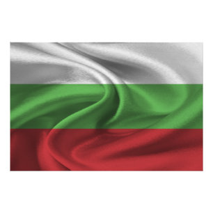 Impression Photo Drapeau Bulgarie