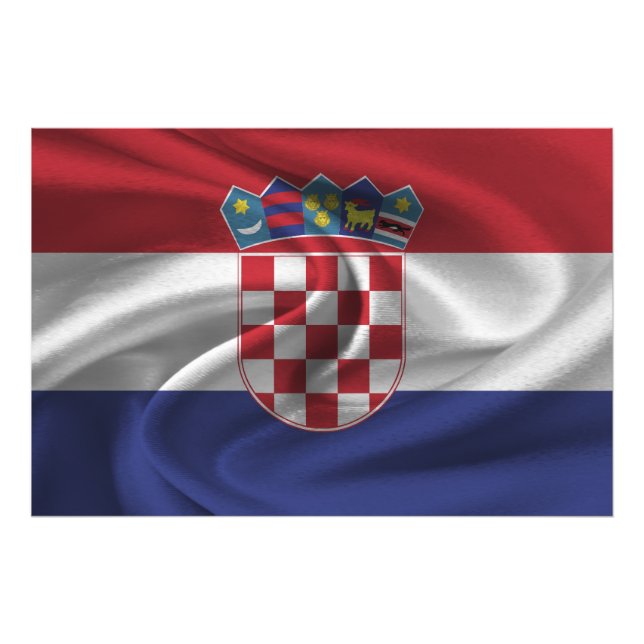 Impression Photo Drapeau Croatie (Devant)