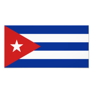 Impression Photo Drapeau Cuba