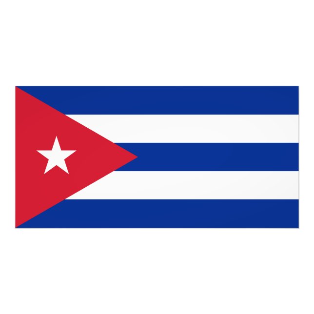 Impression Photo Drapeau cubain, La Havane, Fidel Castro, Che Gueva (Devant)
