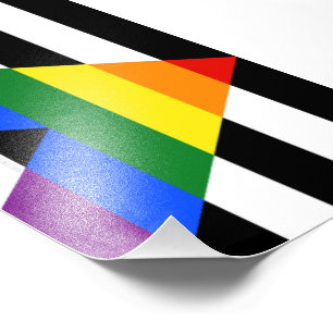 Impression Photo Drapeau d'allié straight de SlipperyJoe lisse arc-