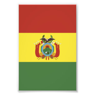 Impression Photo drapeau de Bolivie