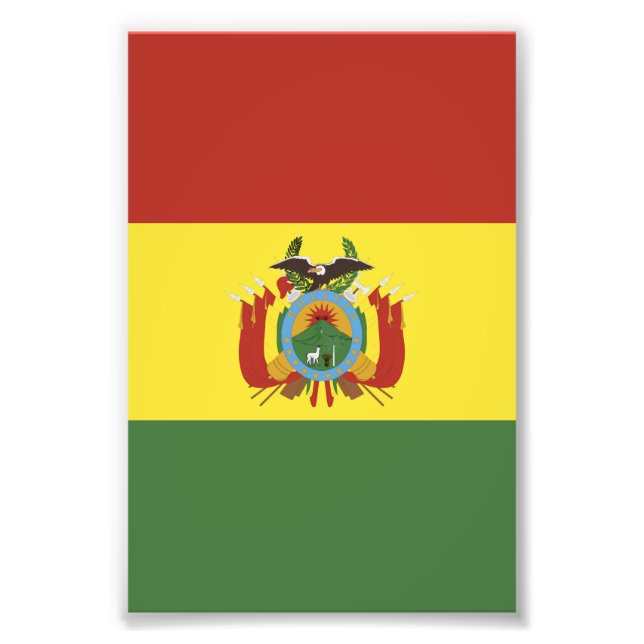 Impression Photo drapeau de Bolivie (Devant)
