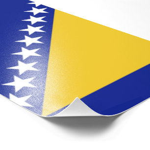 Impression Photo Drapeau de Bosnie-Herzégovine