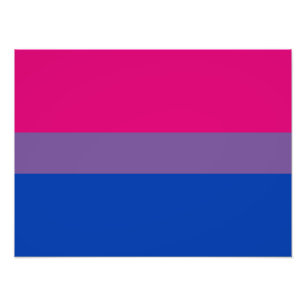 Impression Photo Drapeau de fierté bisexuel